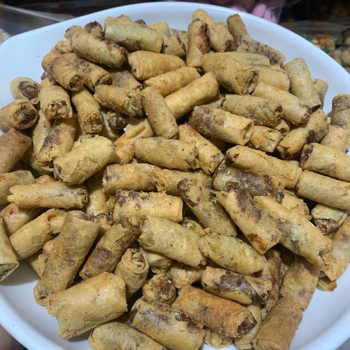 

SALE !!! 1 KG KEMASAN CEMILAN SUMPIA ABON UDANG RASA GURIH DAN RENYAH MAKANAN FOOD SNACK READYY