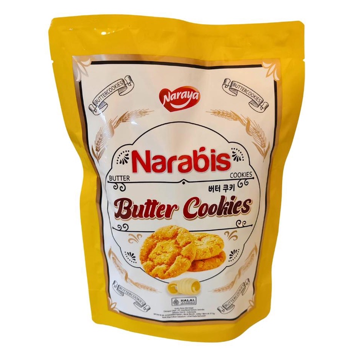 

NARAYA NARABIS COOKIES 220g Kukis Kue Kering Dengan Wijen Hitam Sesame Veggie Vegetable Butter