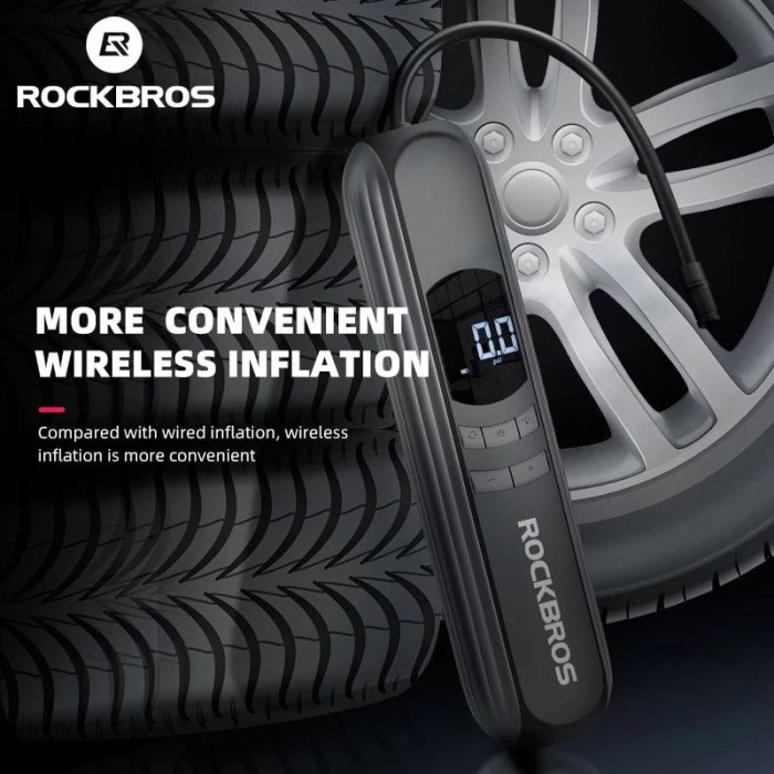 Paling Murah Pompa Sepeda Motor Mobil Elektrik Rockbros A10 Electric Bicycle Pump