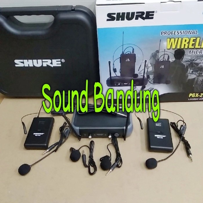 mic wireless shure PGX 242 ( clip on + clip on )
