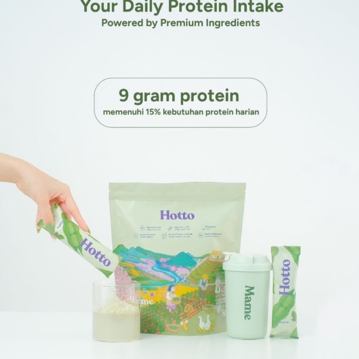 

Promo Hotto Mame Protein Multigrain With Edamame - 2 Pouch Isi 24 Sachet Packing Aman