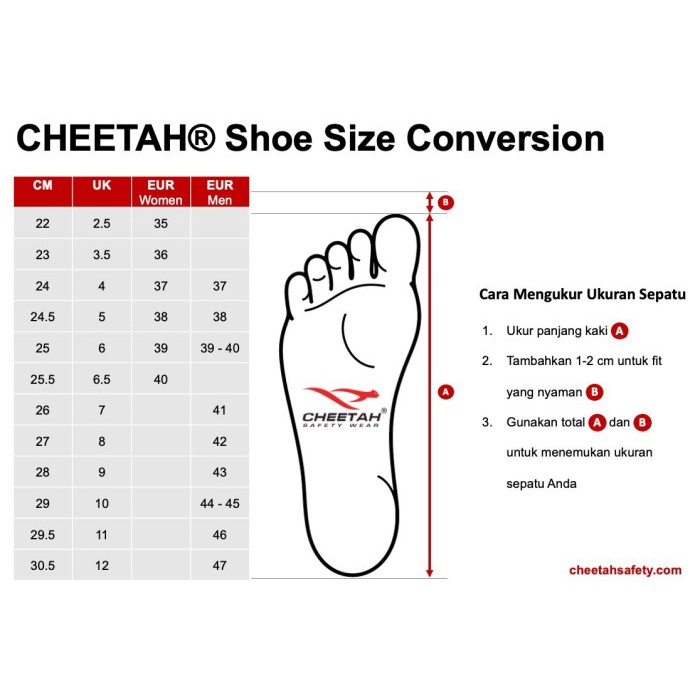 SEPATU SAFETY CHEETAH JUBATUS ONYX JUBATUS FOREST JUBATUS SAND