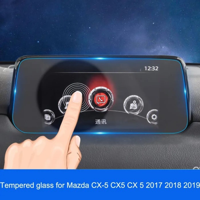 Tempered glass For Mazda CX-5 CX5 2017 2018 2019 GPS Navigation