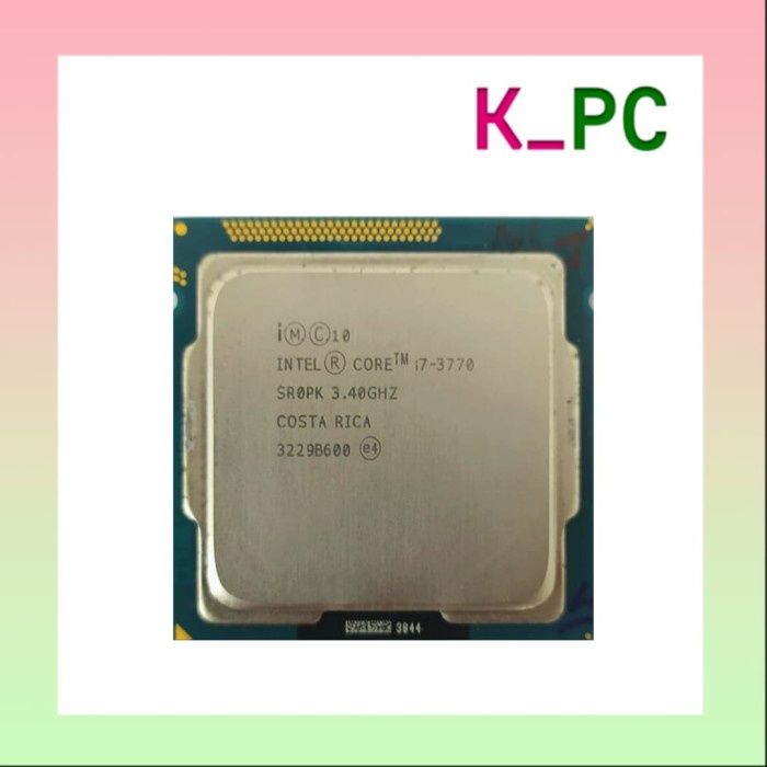 processor core i7 3770 tray lga 1155