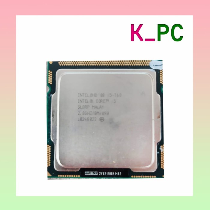 intel core i5 760 tray lga 1156