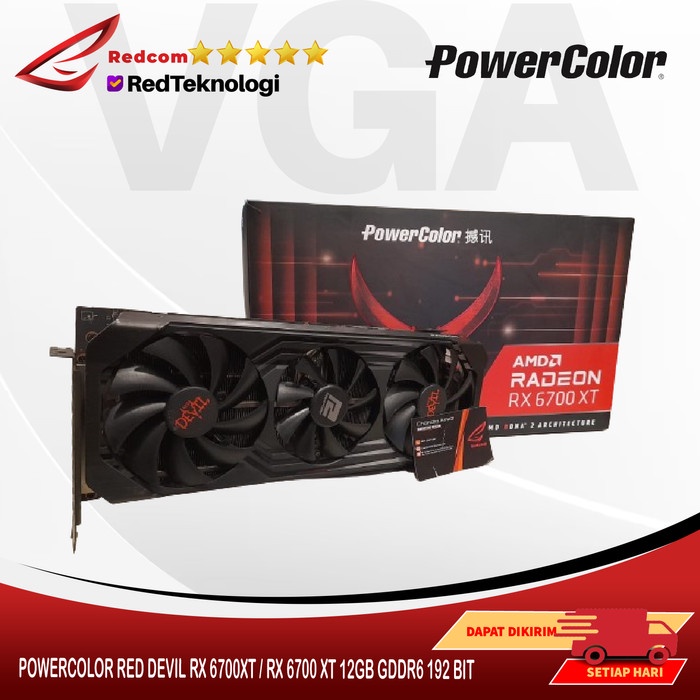 POWERCOLOR RED DEVIL RX 6700XT / RX 6700 XT 12GB GDDR6 192 BIT