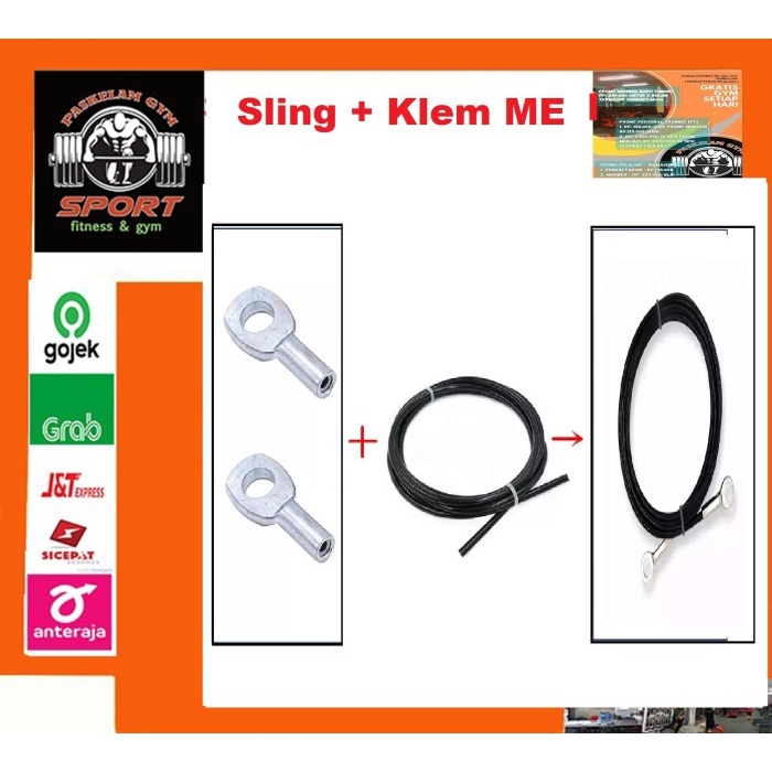 Tali Sling + Klem ME Home Gym / Kabel Sling Gym