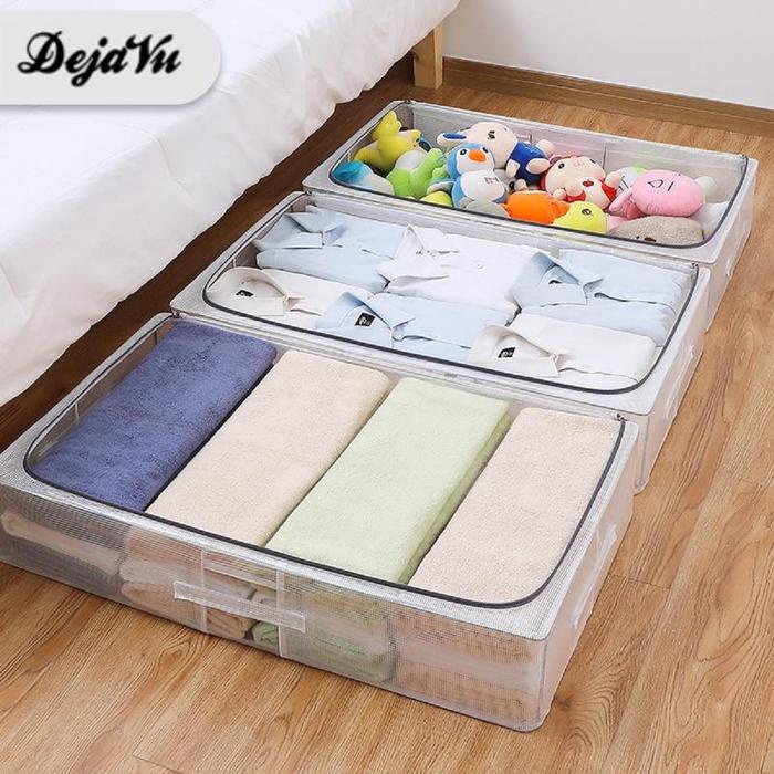 BEST SELLER Dejavu Storage Box Baju Kotak Tas Penyimpanan Pakaian Lipat Serbaguna Fleksibel Tempat