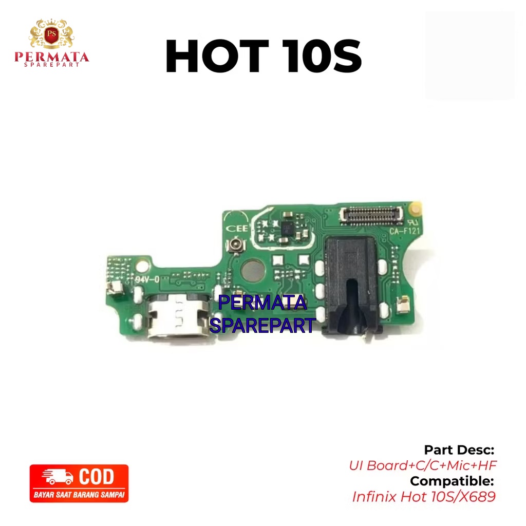 PAPAN CAS INFINIX HOT 10S X689 | KONEKTOR CAS HP