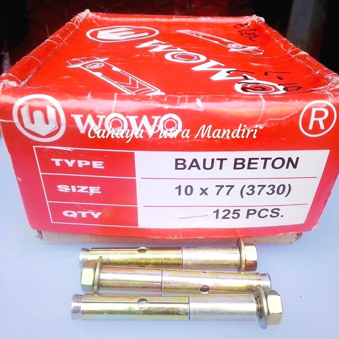 Murah Dinabolt 10X77/Dinabolt Wowo 10X77/ Baut Mur Tembok 10X77