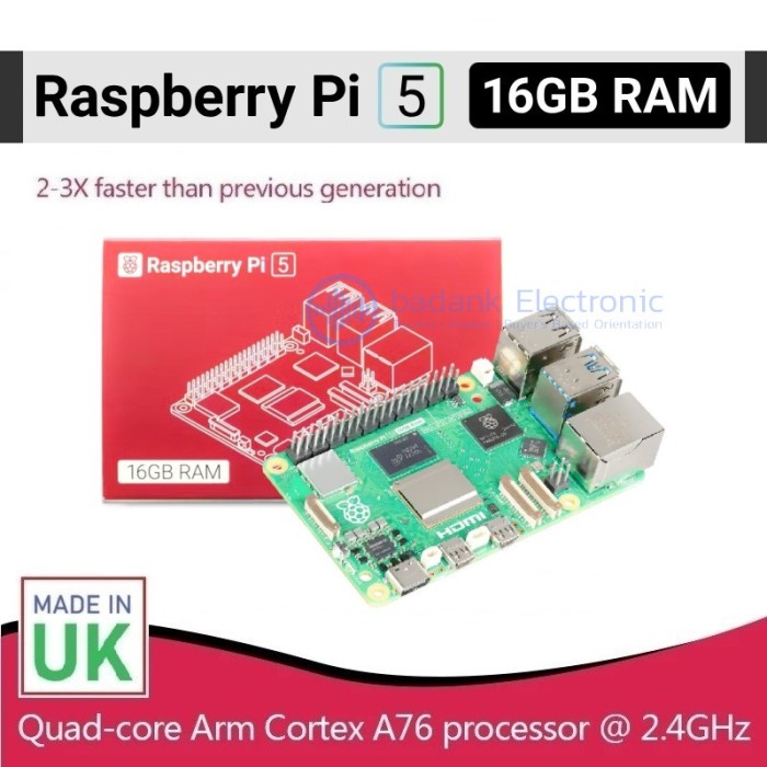 TERMURAH RASPBERRY PI 5 - 16GB RAM BERKUALITAS