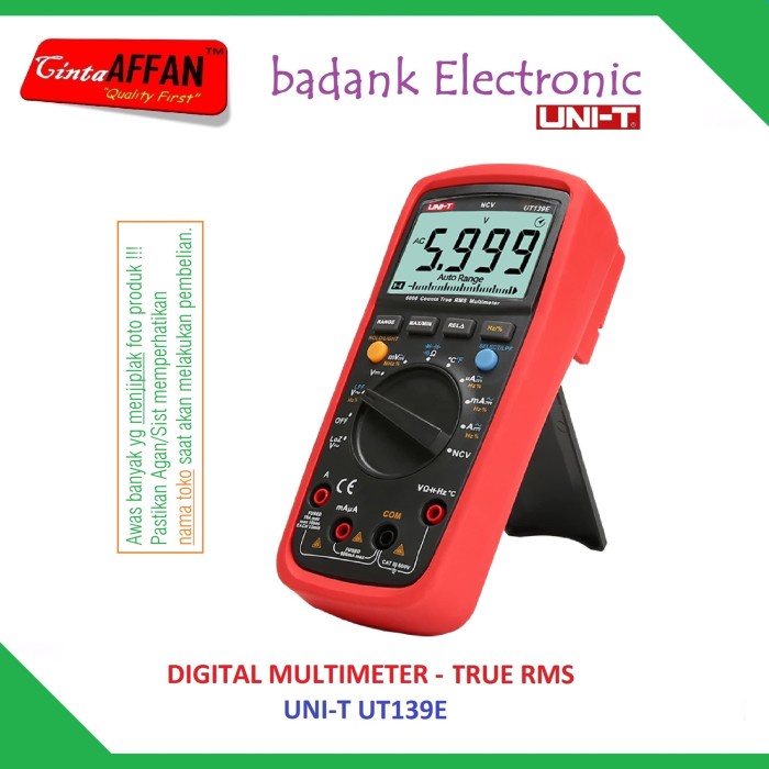 TERMURAH [TRUE RMS] UNI-T UT139E DIGITAL MULTIMETER AKURASI TINGGI UT 139E GRATIS ONGKIR