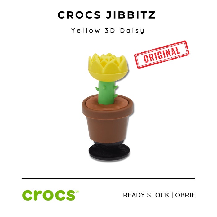 Jibbitz Crocs Original Yellow 3D Daisy
