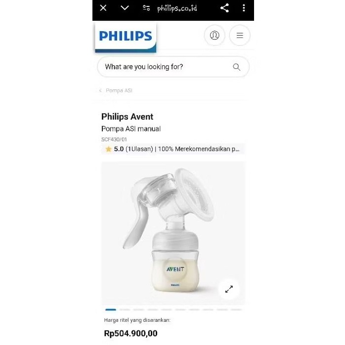 Terlaris Pompa Asi Manual Philips Avent