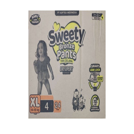 Grosir 1Dus Sweety Bronze Pants Popok Celana M5/L5/Xl4 M 5 / L 5 / Xl 4