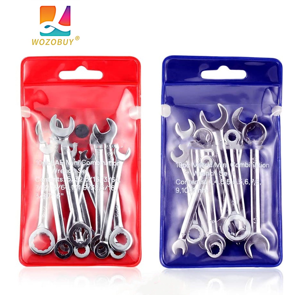 Mini Wrench Set Metric or Inch Ignition Wrench Sets Open and Box End Wrench Set Small Wrench Set Com