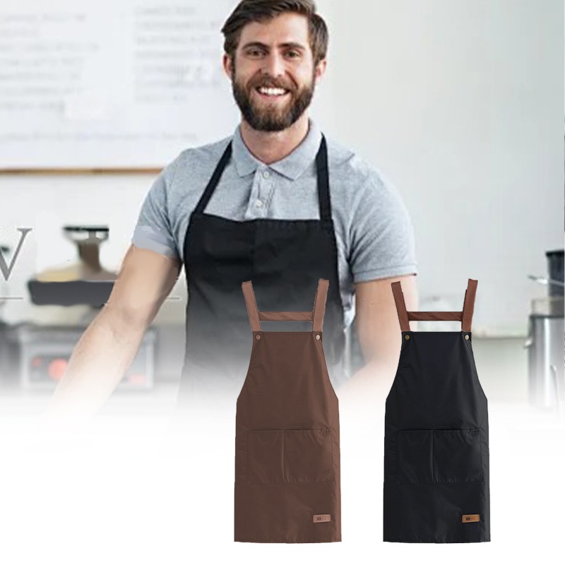 HJK Celmek Murah Celemek Masak Waterproof Apron Celemek Barista Celemek Masak Kain