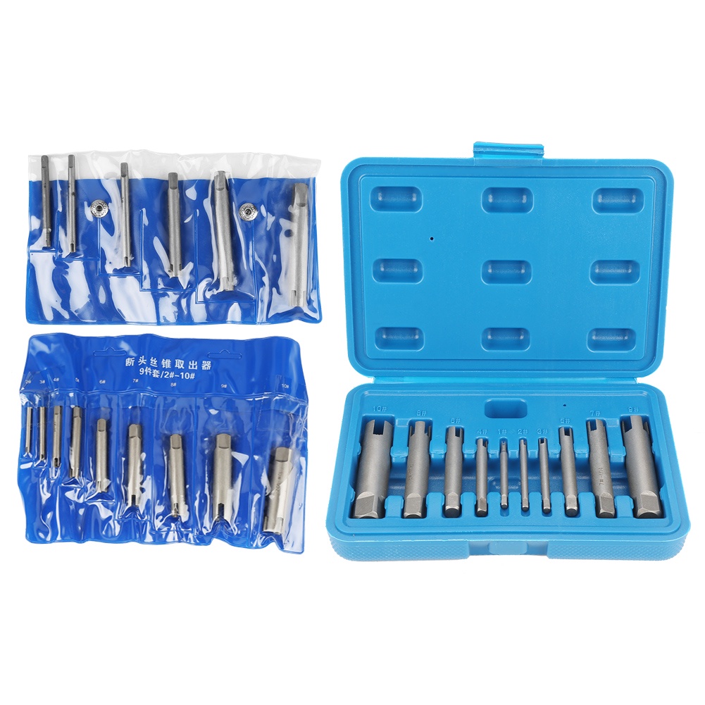 Screw Extractor Steel Broken Head Taps Remover Stripped Screw Tap Extractor Set Stripped Screw Strip