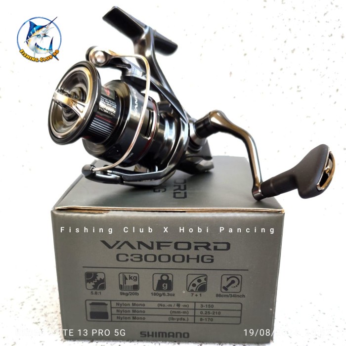 REEL SHIMANO VANFORD FA 2024 1000 2500 C3000 4000 C5000XG POWER HANDLE, CI4+, MGL , GALATAMA