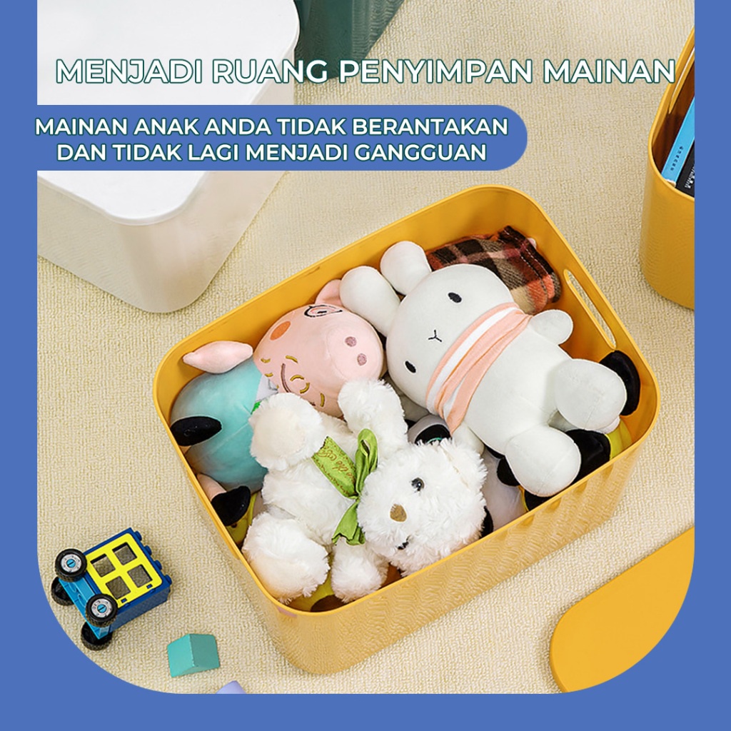 Promo Kotak Penyimpanan Serbaguna Storage Box Dengan Tutup Kotak Plastik Makanan Box Storage