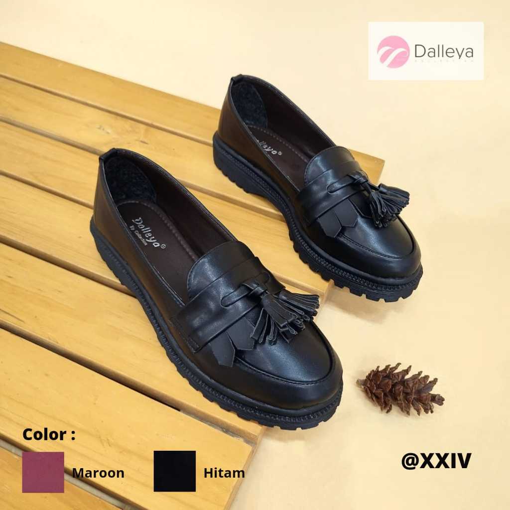 Promo Dalleya Collection - Adrian Sepatu Docmart Wanita Loafers Wanita Korean Style
