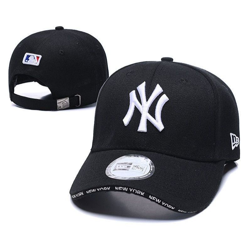 Topi Import Baseball Fashion Tulisan Depan Plat Metal Besi Pria Cowok Cewek Bordir NY Original list