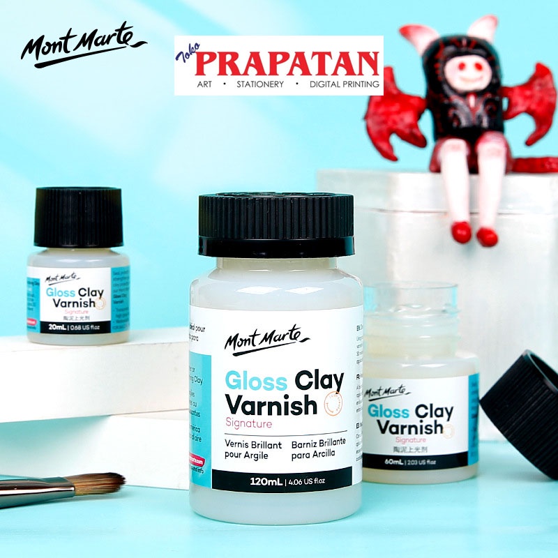 

Premium Mont Marte Gloss Clay Varnish Varnish Tanah Liat Pottery