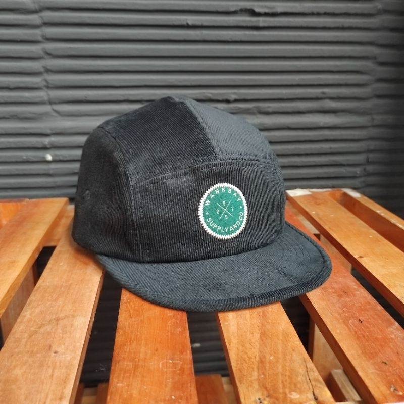 5 panel short cap/visor pendek corduroy wankbay Topi Distro original