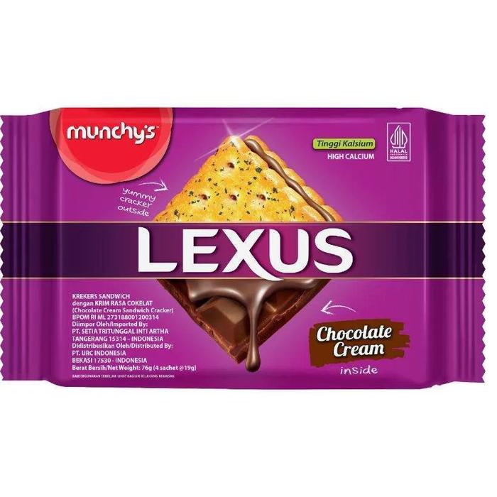 

Munchy's Lexus Sandwich Crackers / Krekers Sandwich dengan Rasa Krim isi 10 Sachet 190G