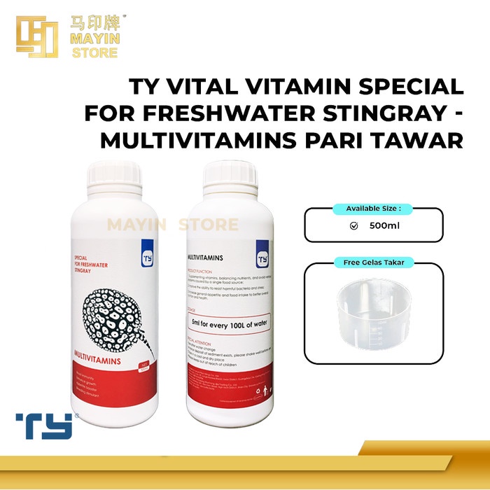 TY Vital Vitamin Special for Stingray Fresh Water Multivitamins Ikan Pari Air Tawar