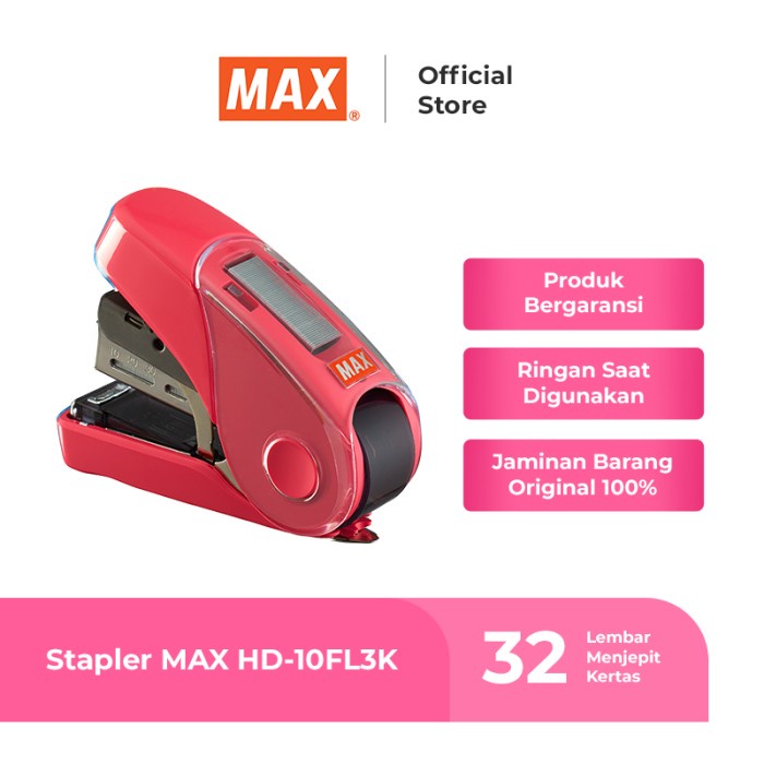 

Max Stapler HD-10FL3K Pink