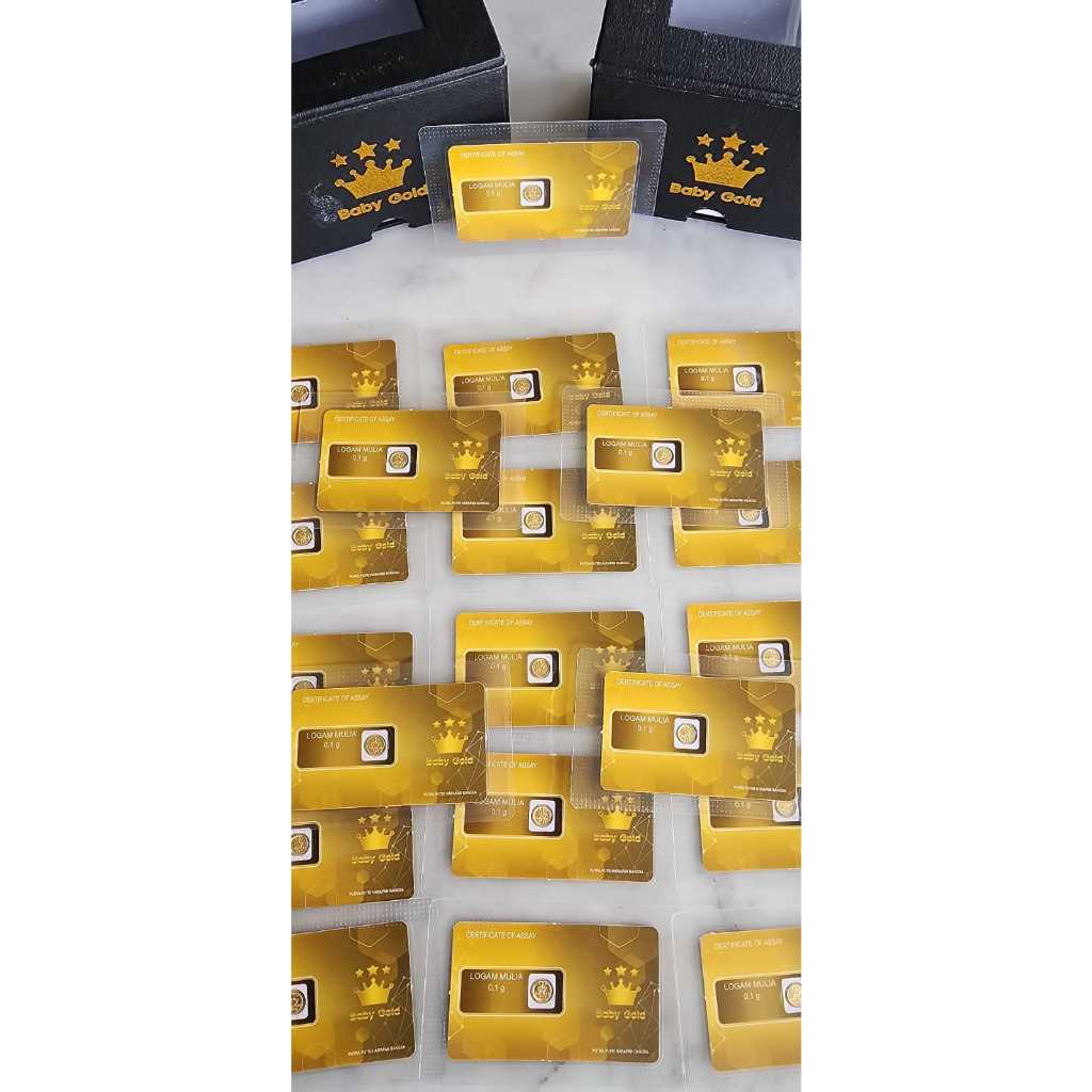 BABY GOLD 0.1GRAM Logam Mulia Emas Mini