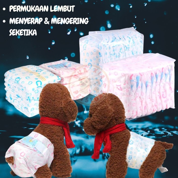 Popok Pampers Diapers Anjing Kucing Betina Jantan