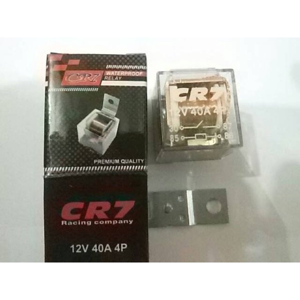 Relay 4 kaki 40A transparan untuk klakson alarm remote llampu