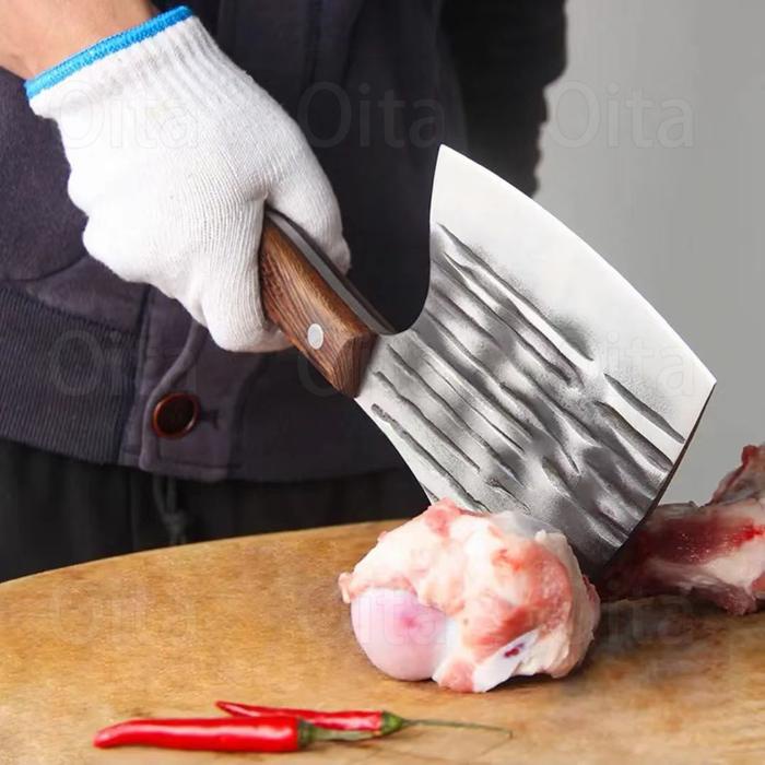 Hot Promo Kapak 7.5Mm Jumbo Potong Tulang Golok Daging Professional Golok Pisau Daging Alat Ayam