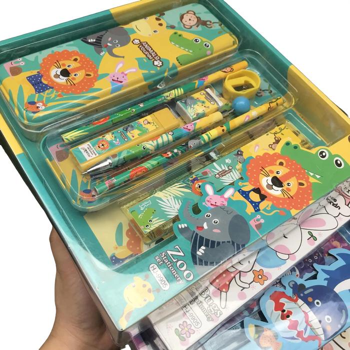 

2010 Stationary Set Kotak Pensil Anak Set 7In1 Stationery Alat Tulis Kotak Pensil Karakter Pensil