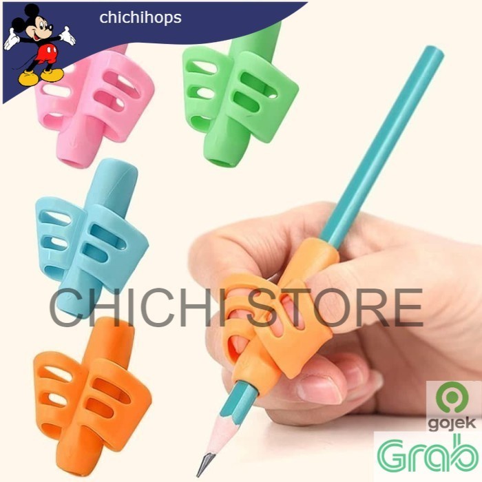 

Two-Finger TPR Pencil Writing Training Correction Tool Pen Holding CC Kode 912