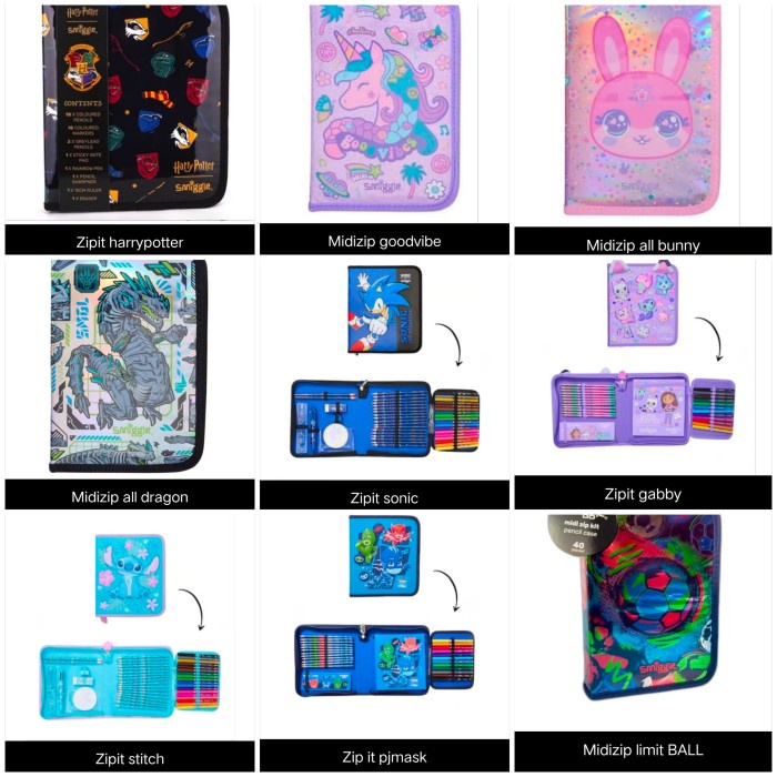 

Smiggle Midi Zip Stationery Kotak Pensil Stationery Set Kado Kode 291