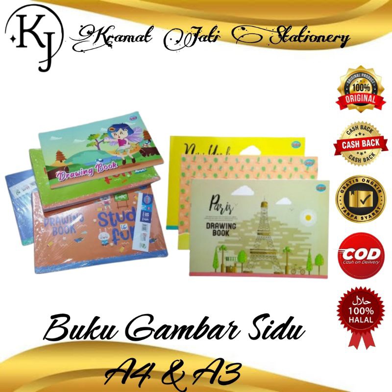 

Termurah Buku Gambar Sidu A4 & A3 Isi 5 Buku (1 Pack)