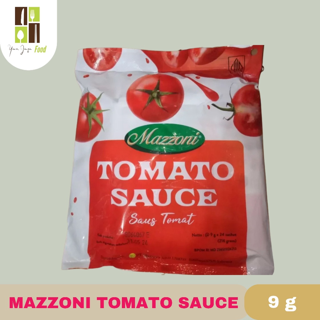 

HJE Mazzoni Tomato Sauce / Saus / Saos Tomat Sachet 9gr Isi 24