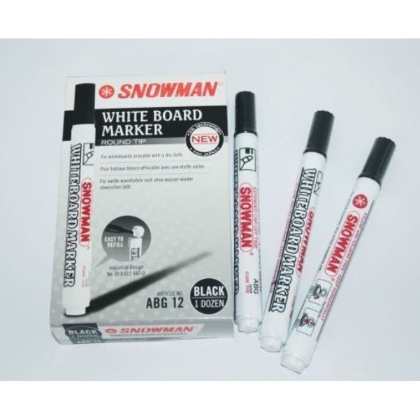 

Unik (12Pc) Spidol Whiteboard Snowman Bg 12 / Sepidol Papan Tulis Abg 12 / Spidol Papan Tulis Bisa