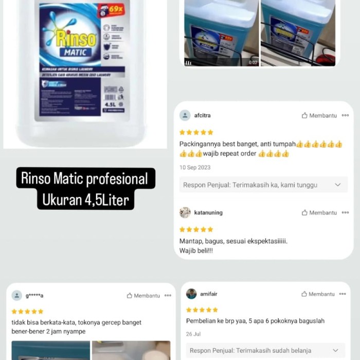 Rinso Matic Professional 4,5L