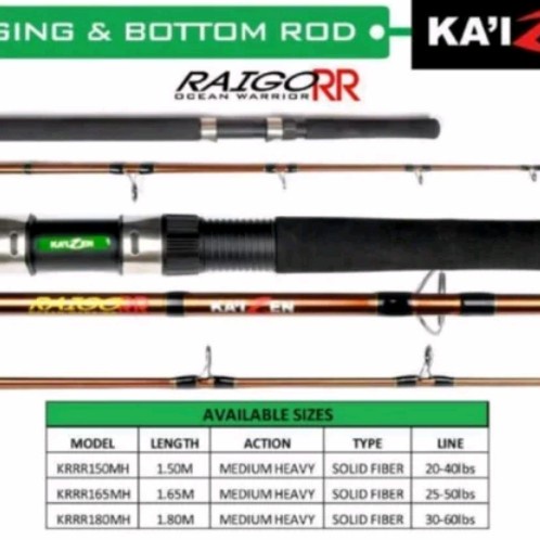 Termurah Joran Jig Fiber Solid Kaizen Raigo 150Cm 165Cm 180Cm 40Lb 50Lb 60Lb