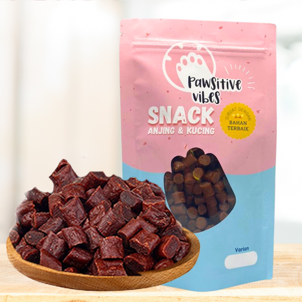

Pawsitive Vibes Snack YUMMY DOG TREATS 100g CHICKEN BEEF STRIPS SNACK ANJING MEAT JERKY Alternative