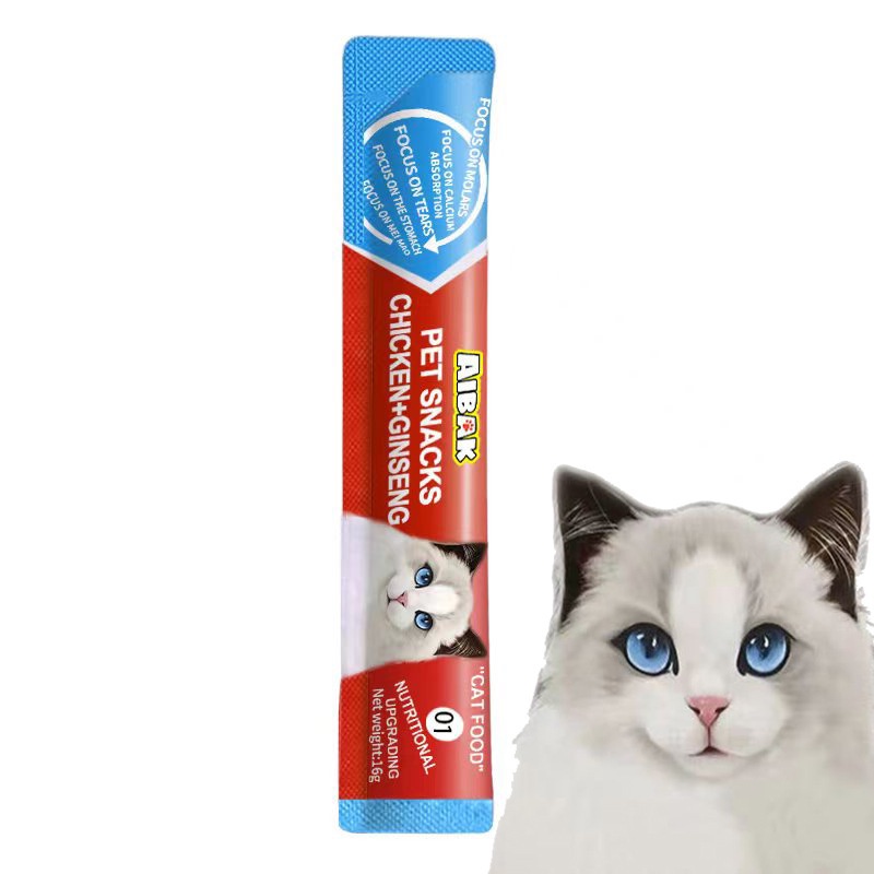 

Cemilan Kucing Snack Kucing 16g Makanan Basah Makanan Kucing Cat Food Adult Kitten Aibak Cat Strips