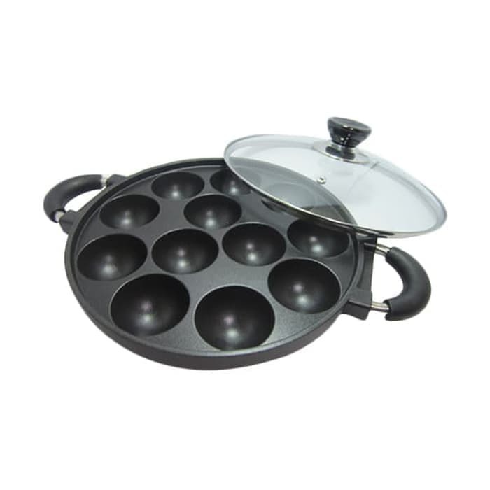 

PALING MURAH...!!!PAN CAKE-Loyang Cetakan Takoyaki 15 Lubang / Snack Maker Plus Tutup Kaca