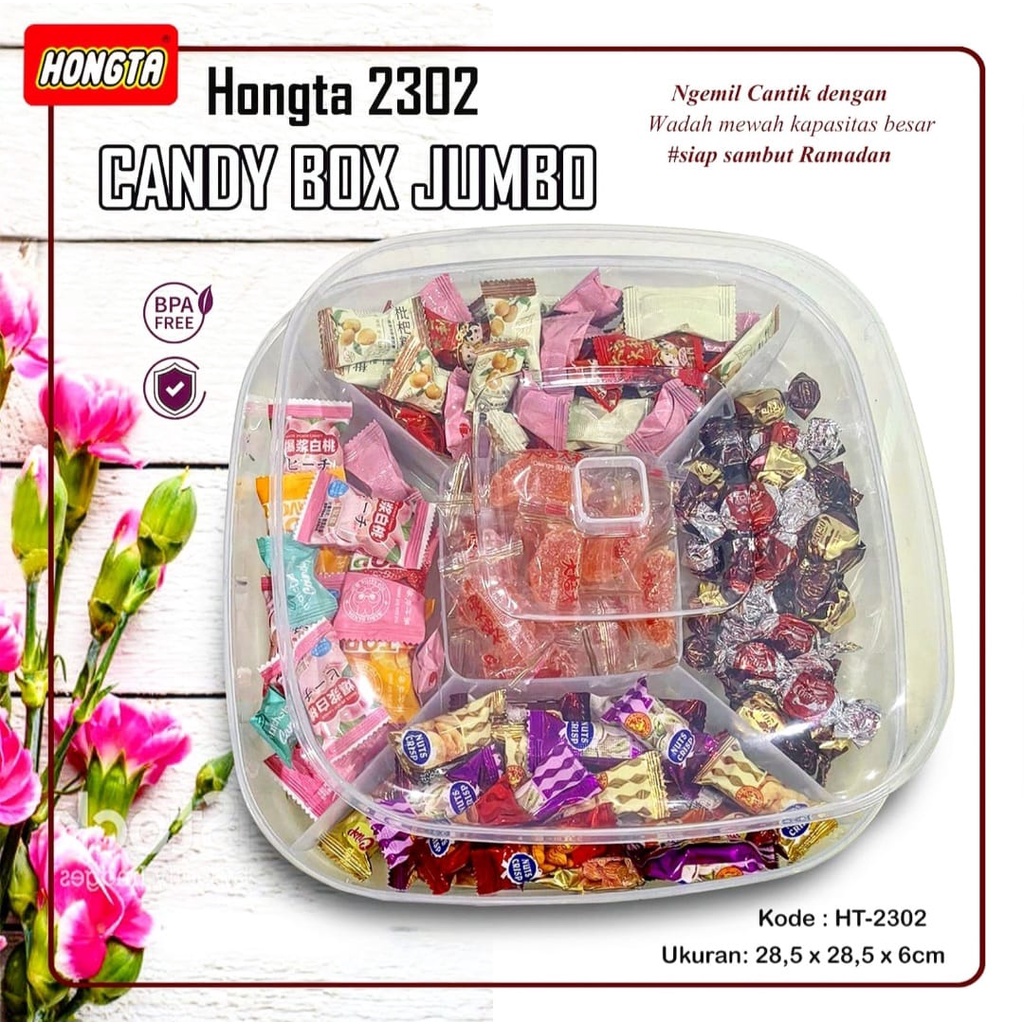 

Kotak Makanan Kotak Snack Box Permen Candy HONGTA