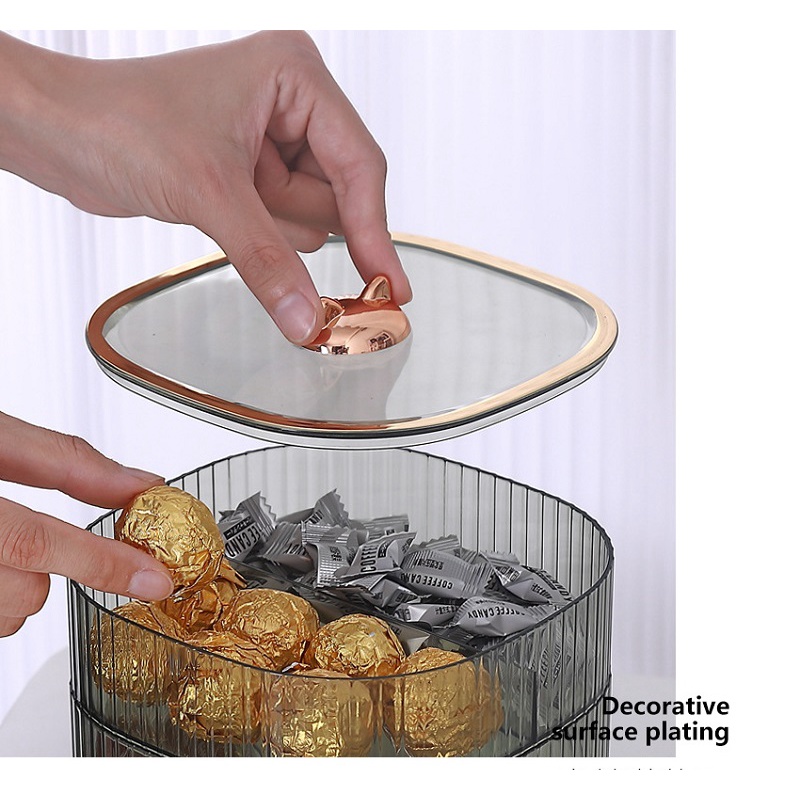 

Mi.more Snack Box 2/3 Lapisan Wadah Fruit Candy Box Toples Makanan Kecil Kotak Simpan Cemilan Kotak