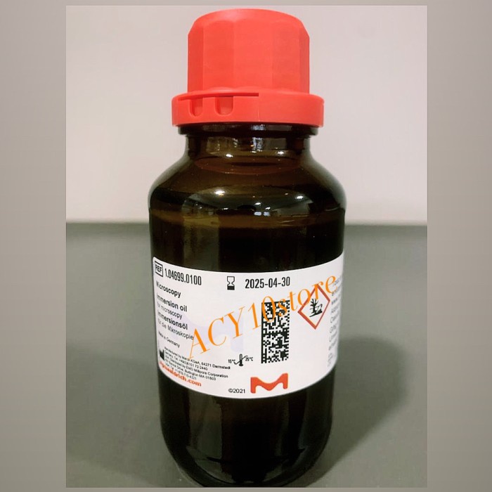 JTTOP" MERCK 1.04699.0100 IMMERSION OIL FOR MICROSCOPY 100ML
