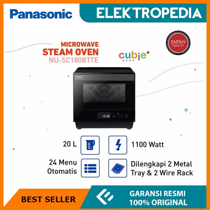 BISA GRAB PANASONIC - Microwave Steam Oven Air Fryer Cubie NUSC180BTTE